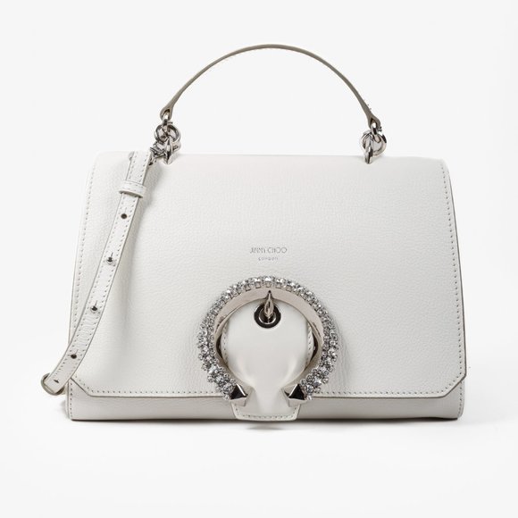 Jimmy Choo Madeline White Top Handle Bag - Picture 1 of 13